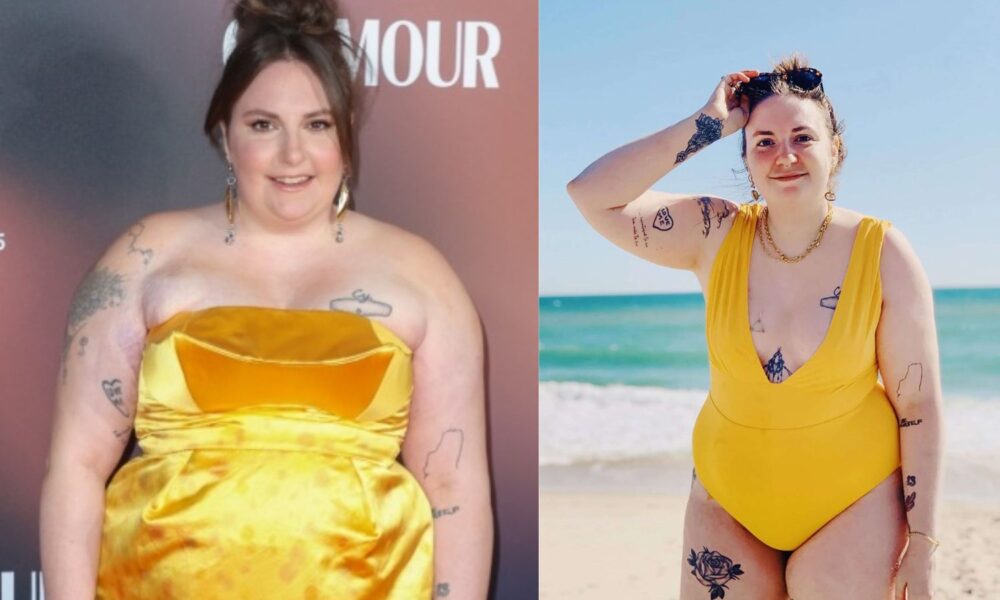 lena dunham weight