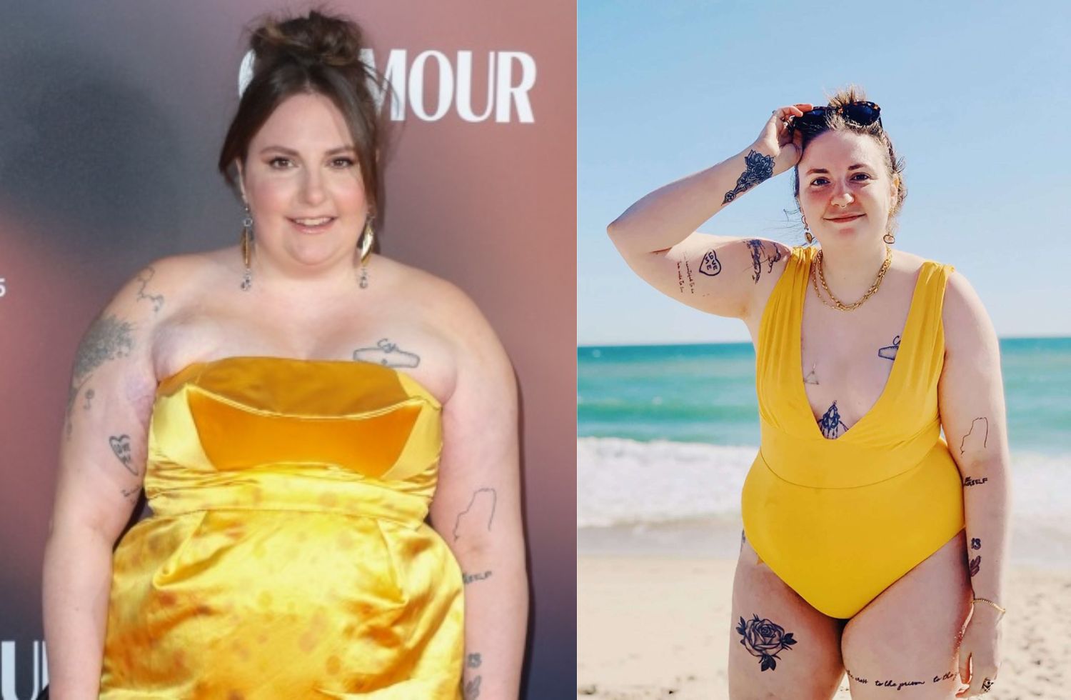 lena dunham weight