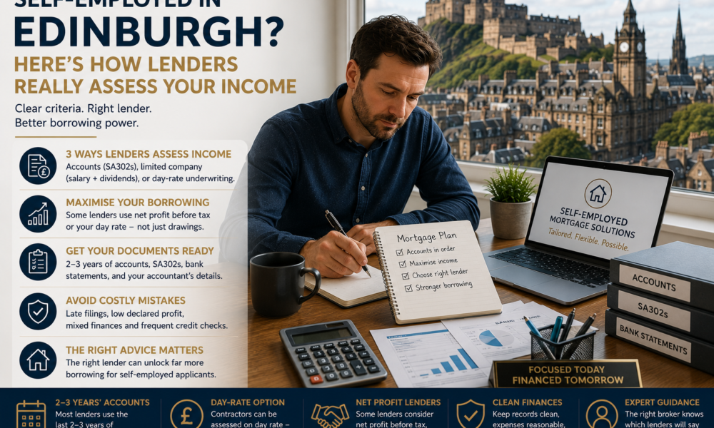 Self-Employed in Edinburgh? Here’s How Lenders Really Assess Your Income
