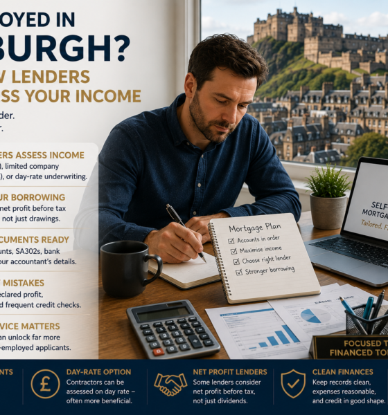 Self-Employed in Edinburgh? Here’s How Lenders Really Assess Your Income